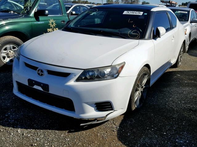 JTKJF5C79C3038752 - 2012 TOYOTA SCION TC WHITE photo 2