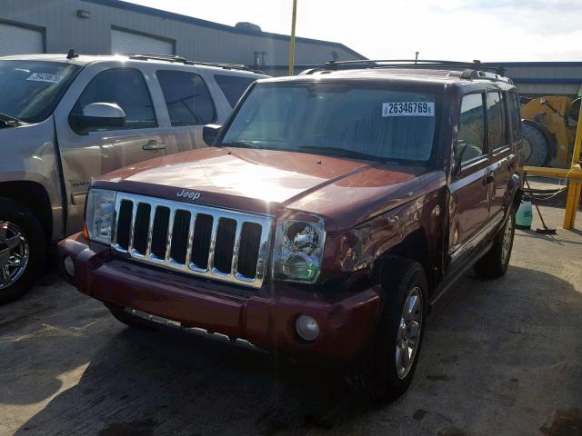 1J8HG58287C529330 - 2007 JEEP COMMANDER MAROON photo 2