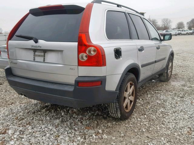 YV1CM592X51162958 - 2005 VOLVO XC90 SILVER photo 4