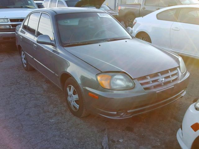 KMHCG45C35U603698 - 2005 HYUNDAI ACCENT GL BLUE photo 1