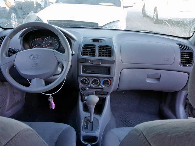 KMHCG45C35U603698 - 2005 HYUNDAI ACCENT GL BLUE photo 9