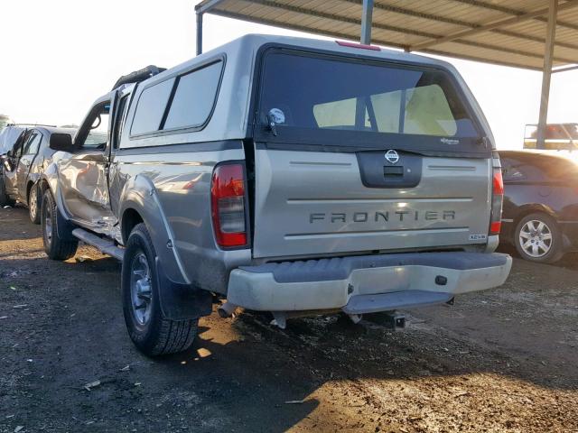 1N6ED29X84C459834 - 2004 NISSAN FRONTIER C GRAY photo 3