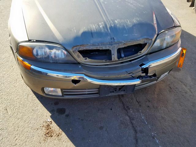 1LNHM86S52Y702426 - 2002 LINCOLN LS BEIGE photo 9