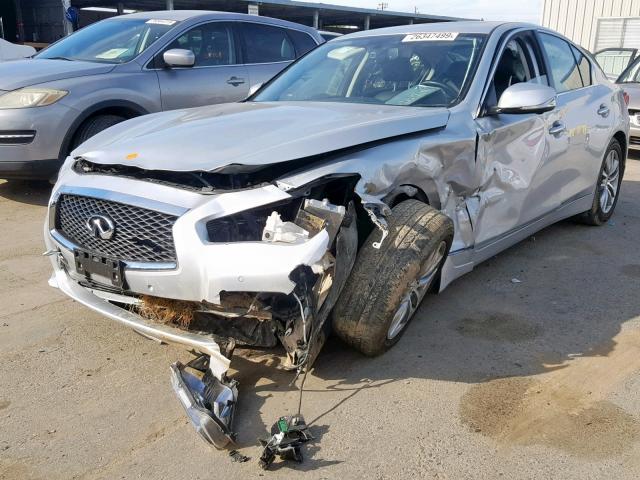 JN1BV7AP2EM683353 - 2014 INFINITI Q50 BASE SILVER photo 2