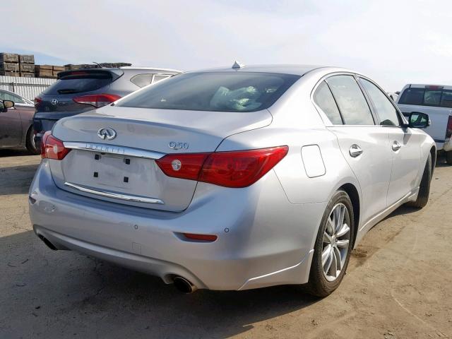 JN1BV7AP2EM683353 - 2014 INFINITI Q50 BASE SILVER photo 4