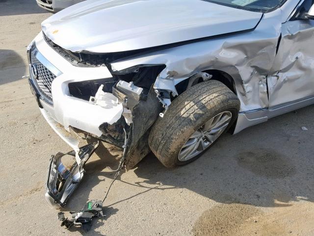 JN1BV7AP2EM683353 - 2014 INFINITI Q50 BASE SILVER photo 9