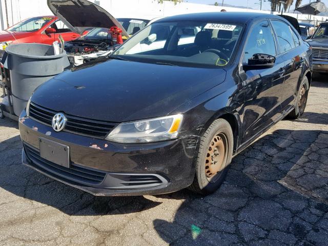 3VW2K7AJ0BM363351 - 2011 VOLKSWAGEN JETTA BASE BLACK photo 2