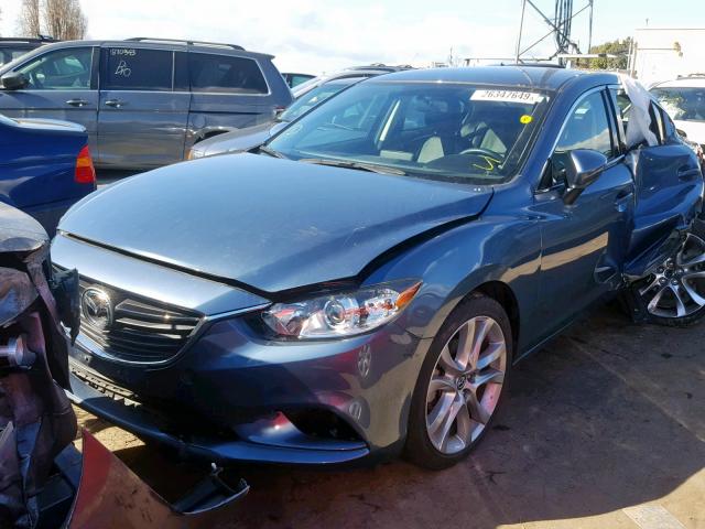 JM1GJ1V5XG1484026 - 2016 MAZDA 6 TOURING BLUE photo 2