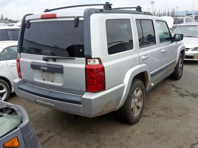 1J8HH48K37C670037 - 2007 JEEP COMMANDER GRAY photo 4