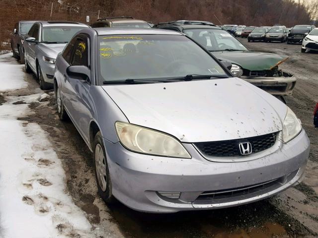 1HGEM22314L057410 - 2004 HONDA CIVIC DX V SILVER photo 1