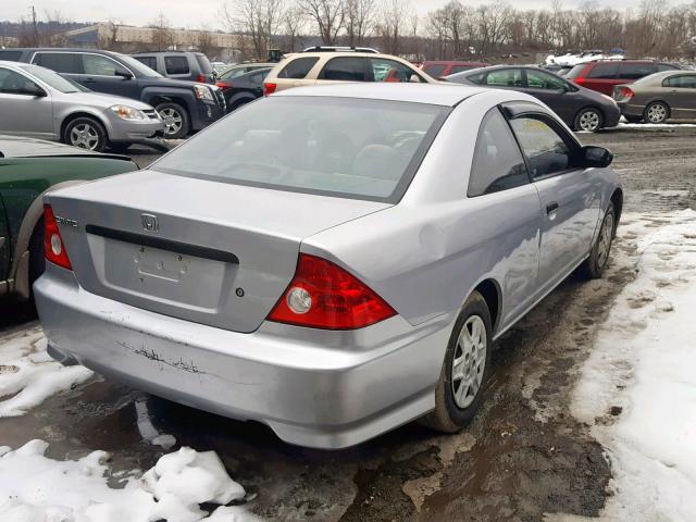 1HGEM22314L057410 - 2004 HONDA CIVIC DX V SILVER photo 4