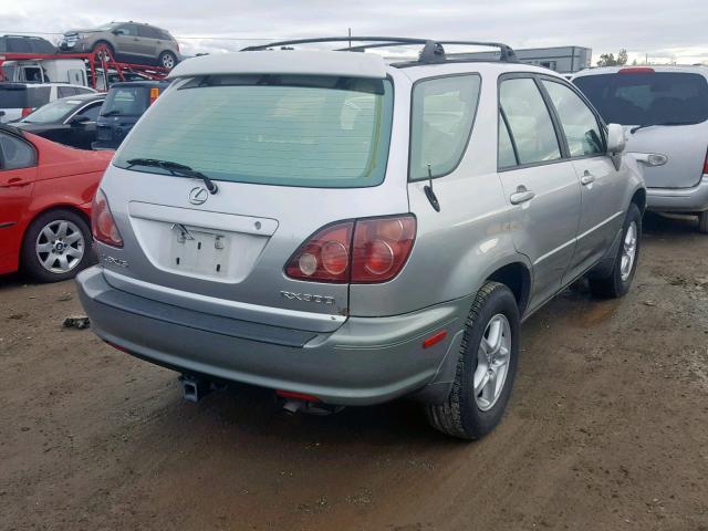 JT6HF10U7X0094003 - 1999 LEXUS RX 300 SILVER photo 4