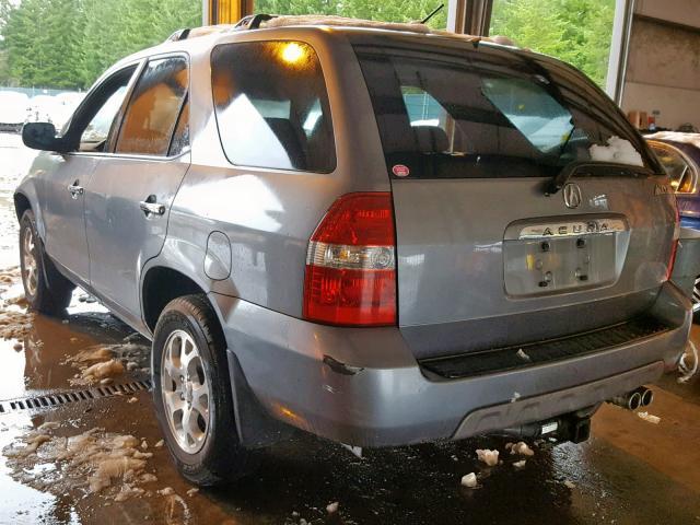 2HNYD18632H507943 - 2002 ACURA MDX TOURIN GRAY photo 3