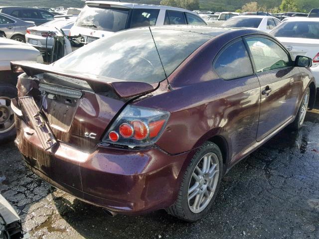 JTKDE177160097318 - 2006 TOYOTA SCION TC მუქწითელი ფოტო 4