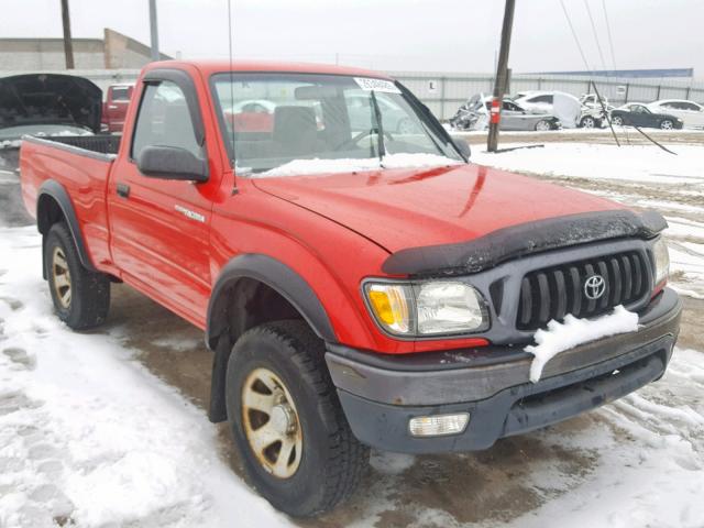 5TEPM62N91Z834512 - 2001 TOYOTA TACOMA RED photo 1