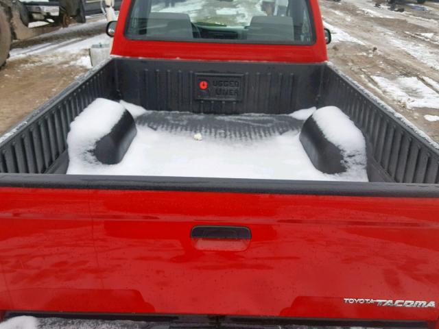 5TEPM62N91Z834512 - 2001 TOYOTA TACOMA RED photo 6