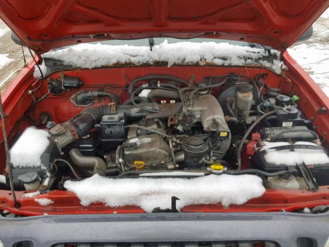 5TEPM62N91Z834512 - 2001 TOYOTA TACOMA RED photo 7