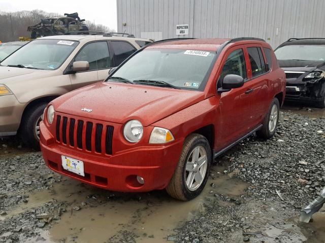 1J8FF47W67D179263 - 2007 JEEP COMPASS RED photo 2