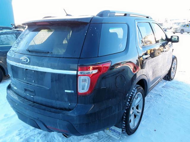 1FM5K8F84FGB12680 - 2015 FORD EXPLORER L BLACK photo 4