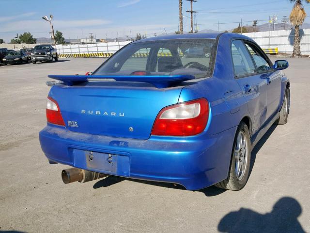 JF1GD29692G514161 - 2002 SUBARU IMPREZA WR BLUE photo 4