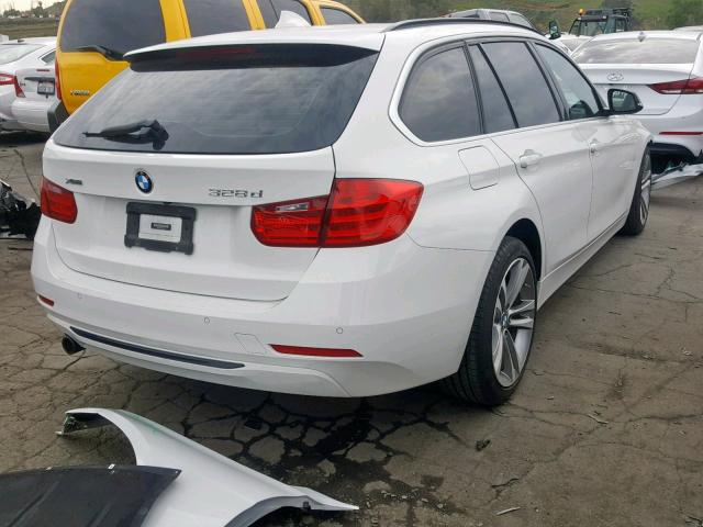 WBA3K5C58FK301928 - 2015 BMW 328 D WHITE photo 4