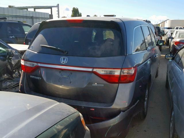 5FNRL5H91BB051929 - 2011 HONDA ODYSSEY TO GRAY photo 4