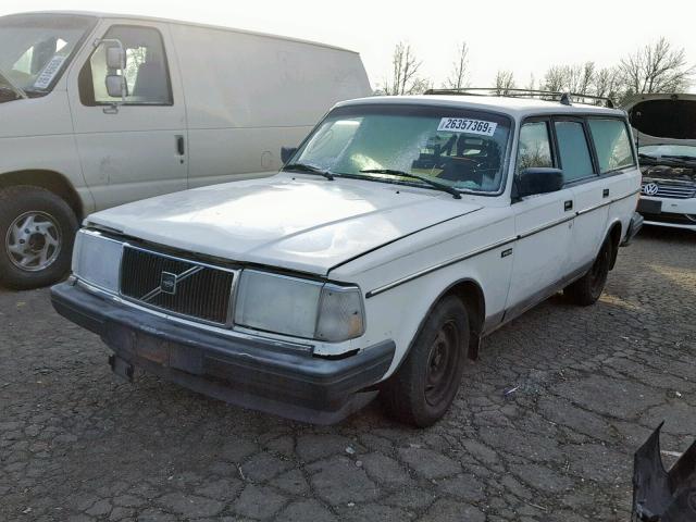 YV1AW8805P1944073 - 1993 VOLVO 240 WHITE photo 2