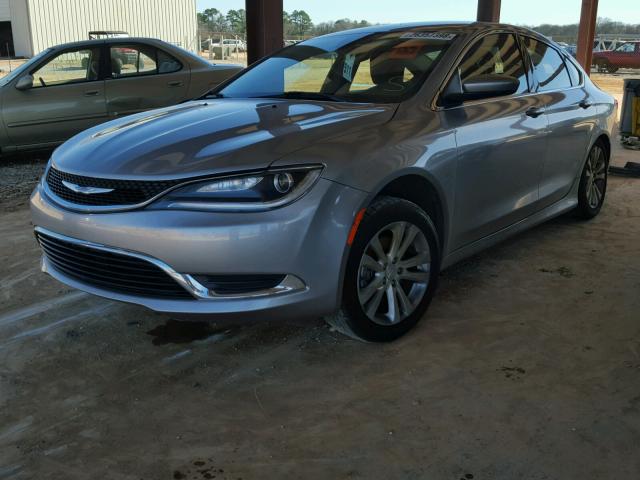 1C3CCCABXFN620974 - 2015 CHRYSLER 200 LIMITE SILVER photo 2