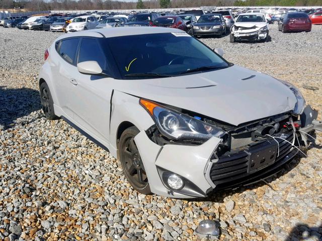 KMHTC6AE8EU208396 - 2014 HYUNDAI VELOSTER T GRAY photo 1