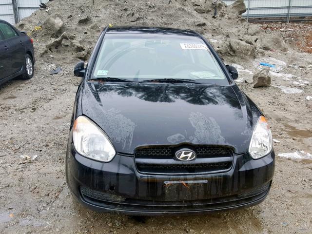 KMHCM36C59U126828 - 2009 HYUNDAI ACCENT GS BLACK photo 9