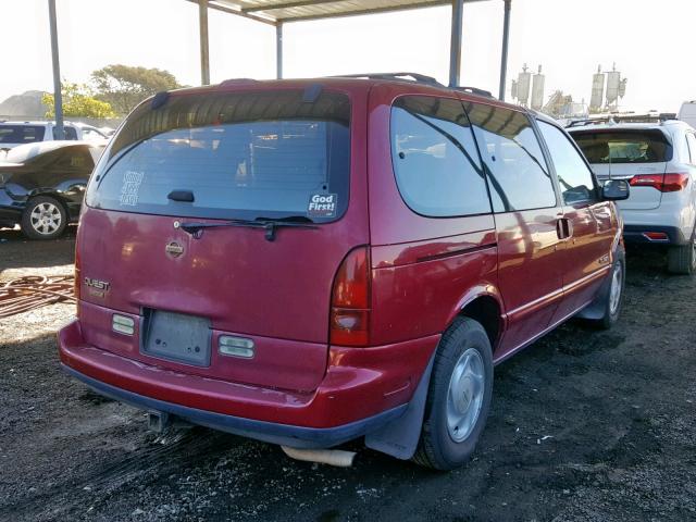 4N2DN11W9SD810263 - 1995 NISSAN QUEST XE MAROON photo 4