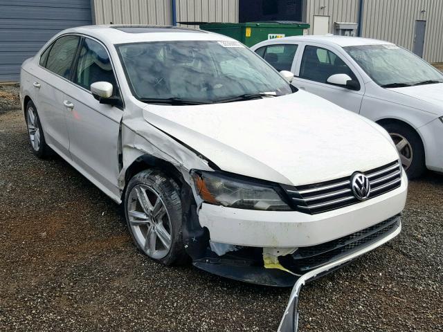 1VWBP7A31EC017382 - 2014 VOLKSWAGEN PASSAT SE WHITE photo 1