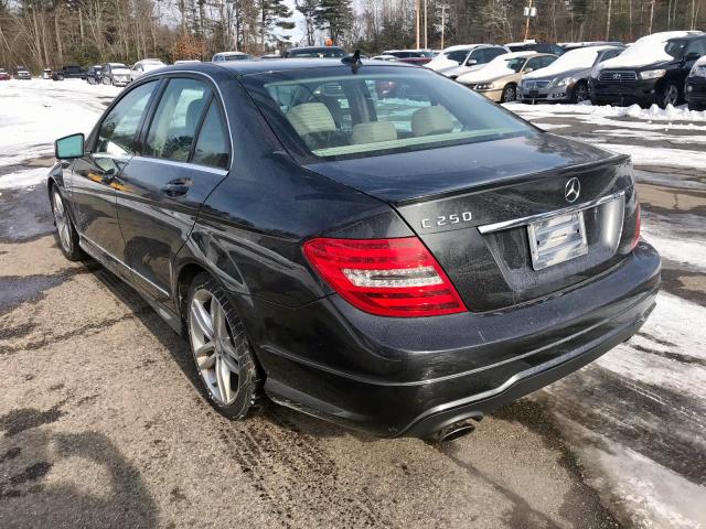 WDDGF4HB0CA604274 - 2012 MERCEDES-BENZ C 250 GRAY photo 3