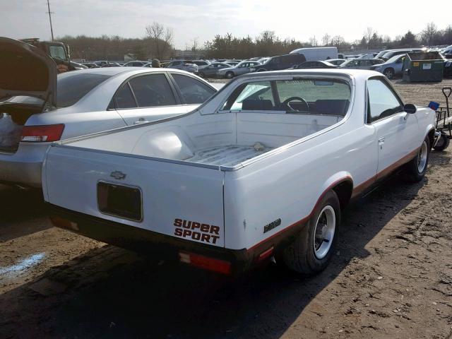 1W80H9K573428 - 1979 CHEVROLET EL CAMINO WHITE photo 4