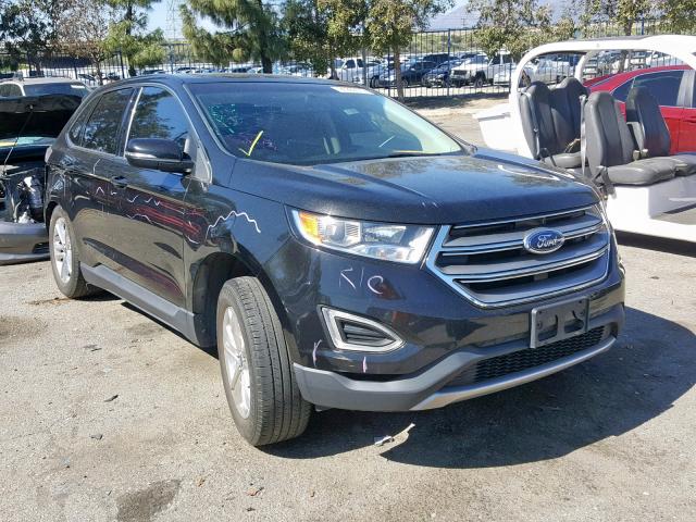 2FMTK3J93FBB92863 - 2015 FORD EDGE SEL BLACK photo 1