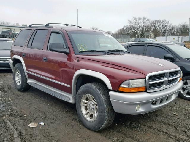 1D4HS58N03F541807 - 2003 DODGE DURANGO SL RED photo 1