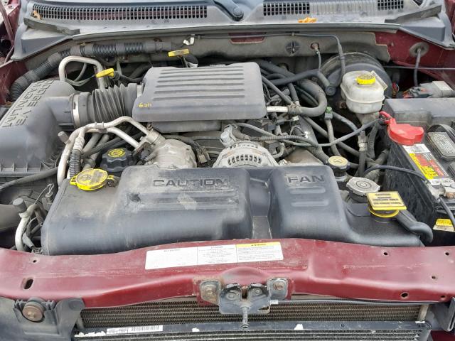 1D4HS58N03F541807 - 2003 DODGE DURANGO SL RED photo 7