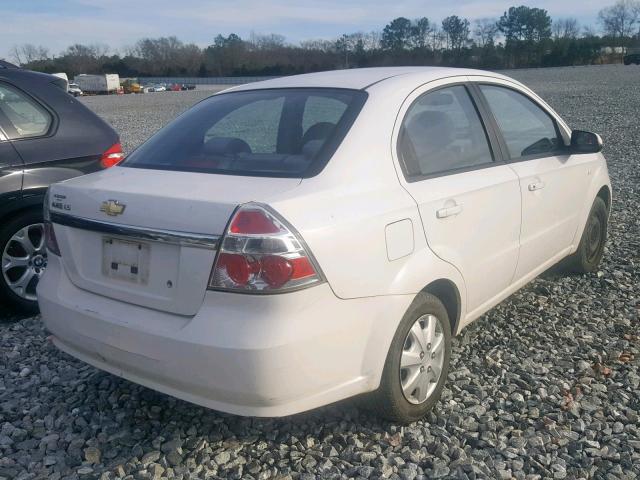 KL1TD56687B075299 - 2007 CHEVROLET AVEO BASE თეთრი ფოტო 4