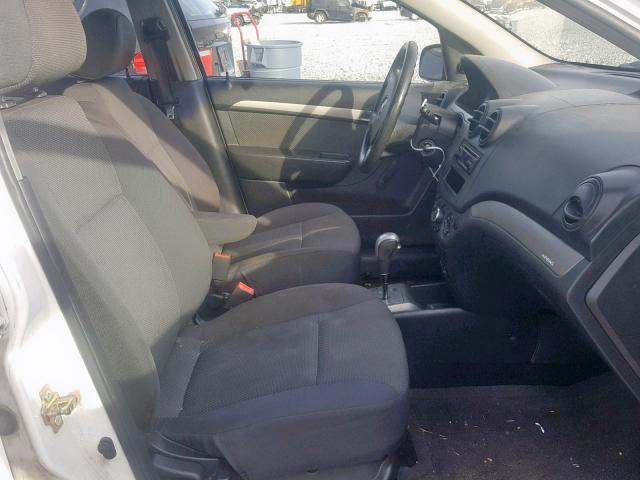 KL1TD56687B075299 - 2007 CHEVROLET AVEO BASE თეთრი ფოტო 5