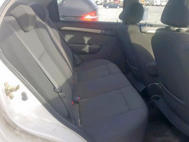 KL1TD56687B075299 - 2007 CHEVROLET AVEO BASE თეთრი ფოტო 6
