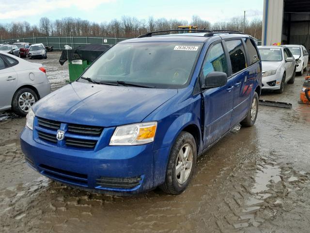 2D4RN4DE0AR254923 - 2010 DODGE GRAND CARA BLUE photo 2