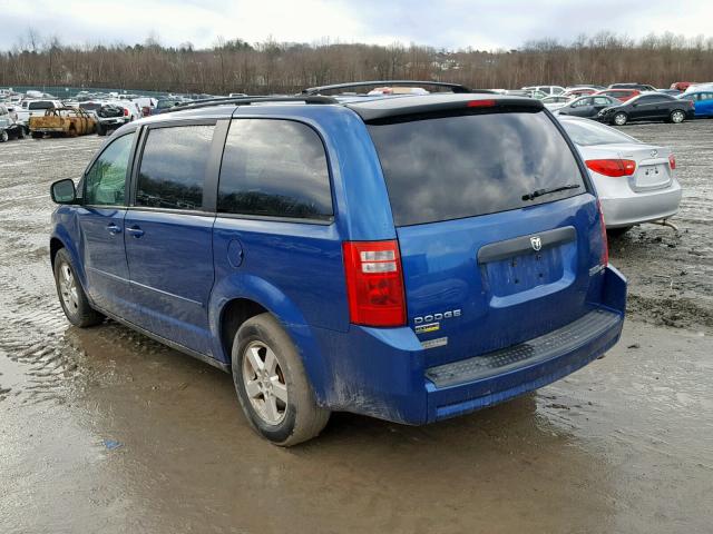 2D4RN4DE0AR254923 - 2010 DODGE GRAND CARA BLUE photo 3