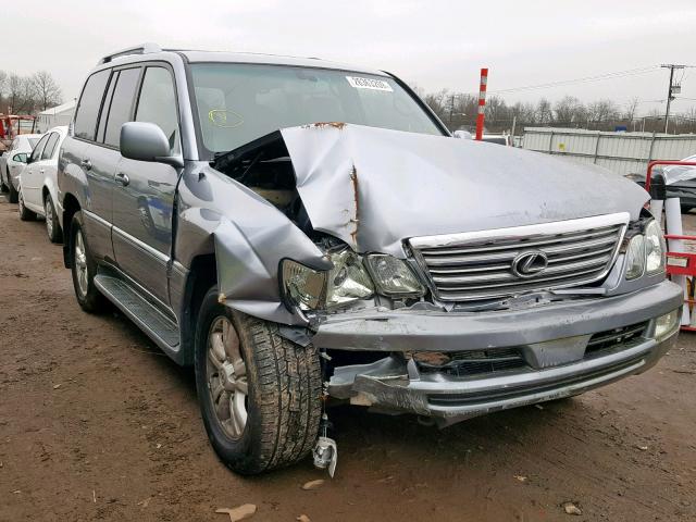 JTJHT00W053553510 - 2005 LEXUS LX 470 BLUE photo 1