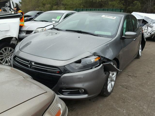 1C3CDFBH7DD135857 - 2013 DODGE DART SXT GRAY photo 2