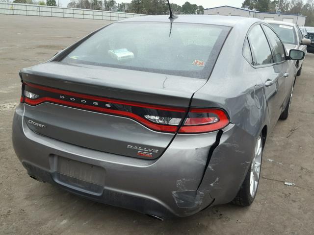 1C3CDFBH7DD135857 - 2013 DODGE DART SXT GRAY photo 4