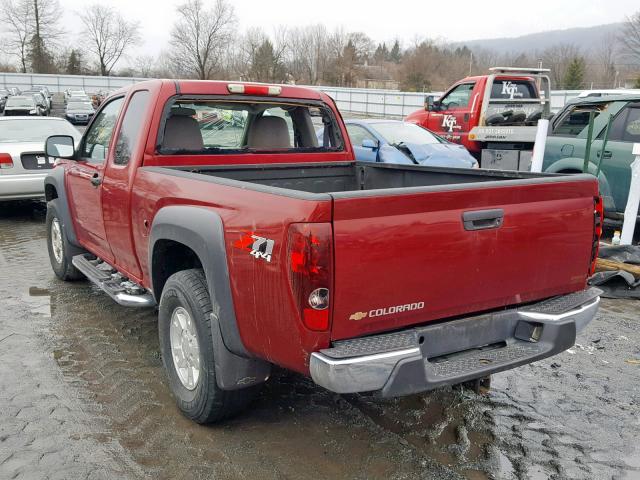 1GCDT196758190099 - 2005 CHEVROLET COLORADO RED photo 3