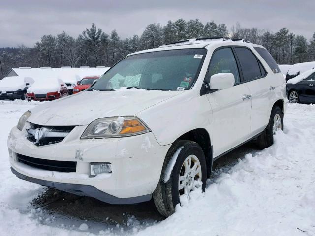 2HNYD18686H543696 - 2006 ACURA MDX TOURIN WHITE photo 2