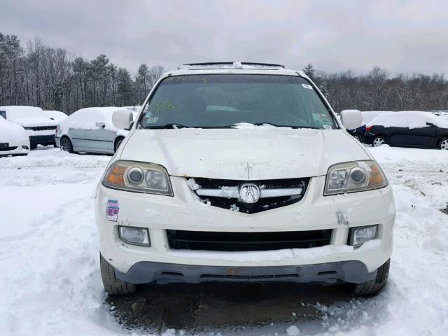 2HNYD18686H543696 - 2006 ACURA MDX TOURIN WHITE photo 9