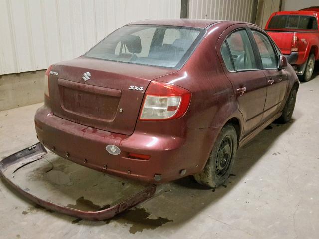 JS2YC415885111525 - 2008 SUZUKI SX4 CONVEN MAROON photo 4