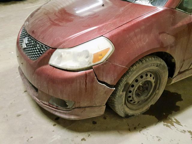 JS2YC415885111525 - 2008 SUZUKI SX4 CONVEN MAROON photo 9